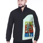 Light Green Lycra Blend Polyester Zipper Solid Full Sleeve Sports Jacket For Men