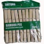 Bamboo Wood Clothes Pegs, 20 Pieces, Water Resistant Clothespins for Drying, Arts and Crafts, Photos