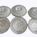 German Silver Coated Decorative Serving Bowls with Lid, Pack of 3, Return Gift