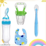 Newborn Feeding Combo | Spoon Bottle, Feeder, Spoon & Baby Bib
