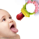 Pack of 1 Baby Fruit Feeder Rattle Nibbler with Silicone Pacifier