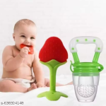 Baby Fruit Feeder & Teether Combo | Soft Silicone Set