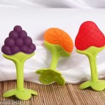Pack of 3 Baby Silicone Fruit Teether | Lightweight & Flexible