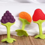 Pack of 3 Baby Teether in Fruit Shape Design (Soft Silicone)