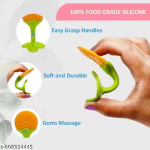 Pack of 3 Fruit Pattern Silicone Teether for Baby Gums