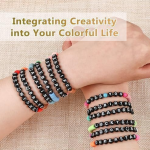 HETVIN Beads Bracelet Making Kit for Girls | DIY Jewelry Making Craft Set with Colorful Beads & Accessories