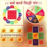 Sarva Karya Siddhi Yantra, Gold Plated Sacred Geometry Mandala, 24k Swiss Made, Spiritual Meditation Tool 9 inch by 9 inch Big Size