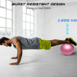 Cikyner Soft Pilates Ball, Small Exercise Ball 9 Inch Mini Gym Ball with Inflatable Straw Balance improving at Home, Gym & Office