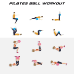 Cikyner Soft Pilates Ball, Small Exercise Ball 9 Inch Mini Gym Ball with Inflatable Straw Balance improving at Home, Gym & Office