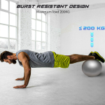 Cikyner Soft Pilates Ball, Small Exercise Ball 9 Inch Mini Gym Ball with Inflatable Straw Balance improving at Home, Gym & Office