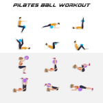 Cikyner Soft Pilates Ball, Small Exercise Ball 9 Inch Mini Gym Ball with Inflatable Straw Balance improving at Home, Gym & Office