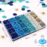 Vishal Bracelet Making Kit for Girls & Kids | DIY Jewellery Making Kit with Heishi Beads, Alphabet Beads & Spacer Beads