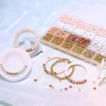 Vishal Bracelet Making Kit for Girls & Kids | DIY Jewellery Making Kit with Heishi Beads, Alphabet Beads & Spacer Beads