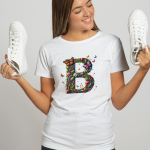 BINAYAK Cotton Printed Regular Round Neck White