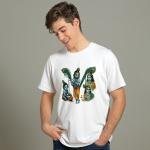 BINAYAK Cotton Regular Fit Printed White