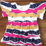 Bublee Dublee Girls Mustard Top with Frill Layered Design