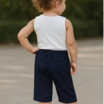 Girls White Sleeveless Top Cotton Blend | Summer Wear Top for Baby Girls & Kids