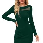 Midnight Elegance Sheer Panel Bodycon Dress 🖤