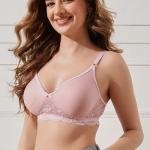 Women's Cotton Solid Non-Padded Full Cup Wire Free T-Shirt Bra