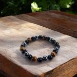 The Triple Protection Bracelet (Free Size and Stretchable, 8mm Bead Size)