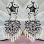 Oxidized Silver Ethnic Earrings for Women