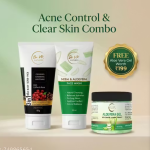 Dr. NK Nature’s 3 Step Skin Care Combo – Neem Facewash + 3in1 Scrub + FREE Aloe Vera Gel