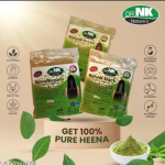 Dr. NK Natures Herbal Mahendi Range Consists of 3 Unique Shades for Hair Colour (BLACK, BROWN, BURGUNDY)