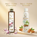 Dr. NK Nature’s Smooth & Strong Hair Care Duo – Onion Shampoo + Almond Conditioner (200ml Each)
