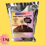 Vermi Compost (1Kg) – 100% Pure Natural Vermi Compost for All Plants | Organic Manure & Fertilizer (Khad)