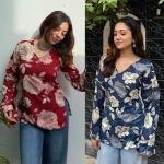 Women's Short Kurti in TopsTunic Rayon Cotton Blend