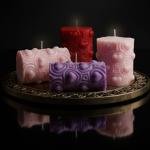 Heart shape Pillar soy wax candle Pack of 1