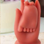 Baby Foot in Hand Candle Astotic Candle (pack of 1)