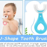 U-Shaped Kids Toothbrush | Soft Silicone Brush Head  for Boys & Girls (Ages 2–6 Years) | Pack of 2