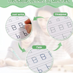 Piler Sank Magic Practice Copybook Set for Preschools, Ages 3+, with Pens, Math and Writing Workbooks