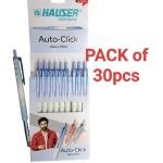 Hauser Auto-Click Ball Pen (Pack of 30)