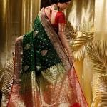 GS Creation Banarasi Satin Silk Saree With Blouse