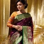 GS Creation Banarasi Satin Silk Saree With Blouse