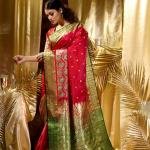 GS Creation Banarasi Satin Silk Saree With Blouse