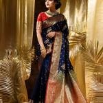 GS Creation Banarasi Satin Silk Saree With Blouse