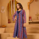 Red Bandhni Shrug set