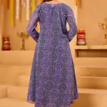 Navy Blue Bandhni Shrug set