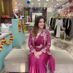 D 49 ✨ Designer Purple Drape Saree with Embroidered Jacket Set ✨💜 Purple (Royal Plum)