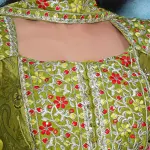 D 76 ✨ Elegant Olive Green Embroidered Palazzo Set ✨