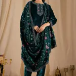 Jesica Embroidered Kurta, Salwar & Dupatta Set