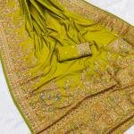 Festive Handcrafted Kashmiri Pashmina Silk Saree