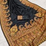 Festive Handcrafted Kashmiri Pashmina Silk Saree