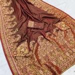 Festive Handcrafted Kashmiri Pashmina Silk Saree