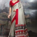 Pure Ajrakh Modal Silk With Blouse