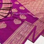 Elegant Crepe Benarasi Saree with Blouse