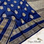PREMIUM KHADDI SILK BUTTERY SOFT SILK SAREES WITH MINA WORK